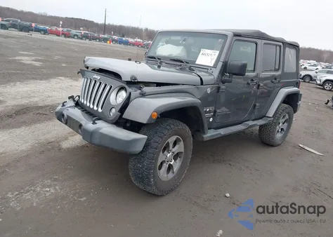 2017 Jeep Wrangler Unlimited Sahara 4X4 z USA, uszkodzony, nr VIN 1C4BJWEG1HL563793